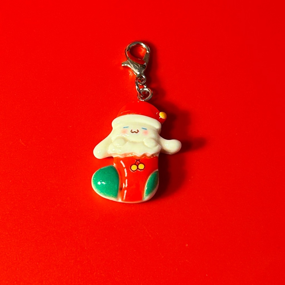 Cinnamoroll Christmas Stocking Charm